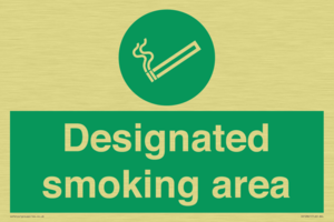 Designated smoking area